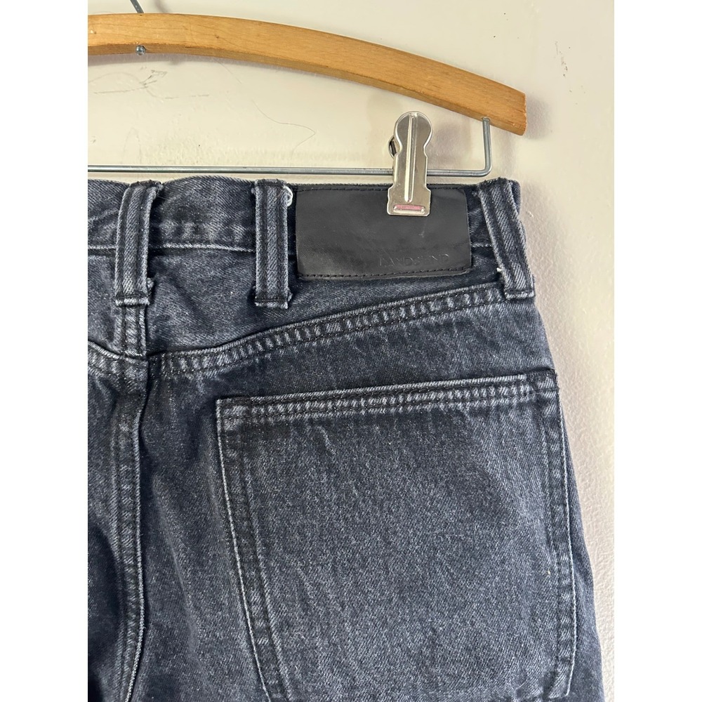 Lands End Traditional Fit Dark‎ Wash Denim Jeans Women's Size 30 Utility Grunge - Picture 4 of 7